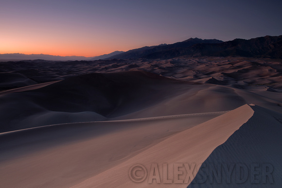 High Dune at Sunset